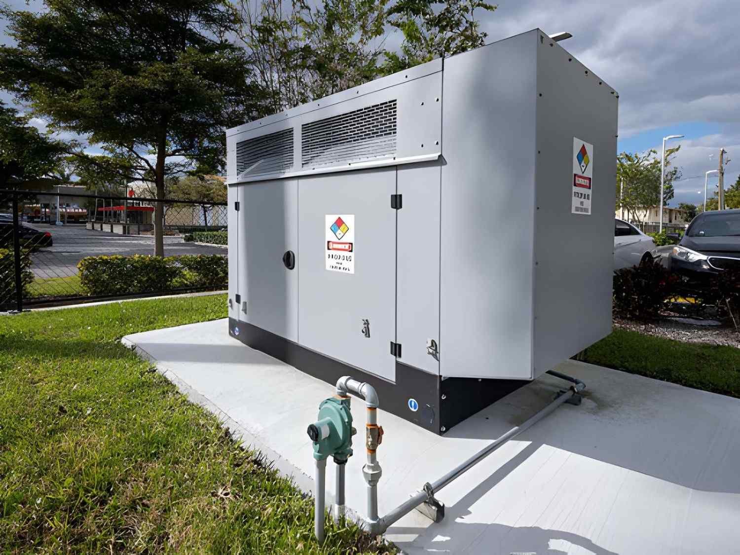 commercial generator installation